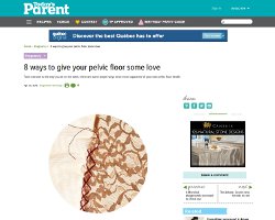 8 ways to give pelvic floor some love / Today's Parent/ www.coresetfitness.com