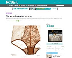 The Truth About Pelvic Prolapse / Today's Parent / www.coresetfitness.com
